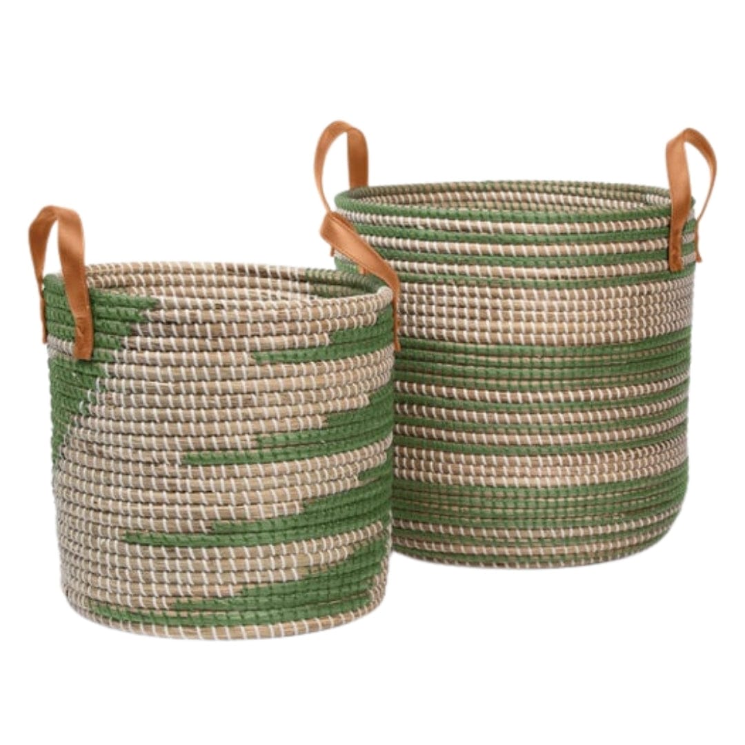 Olinda Nesting Baskets (Set of 2) Baskets + Bins 05OLIN-GN-NBS2