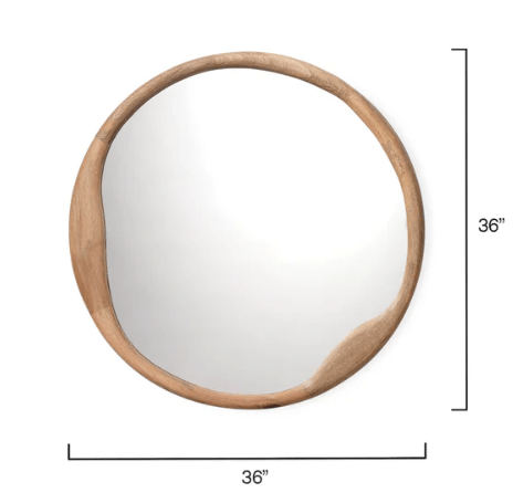 Organic Round Mirror Mirror