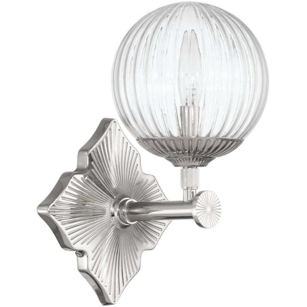 Orly 1-Light Sconce Sconces ORY-1001-PN-CL 633779101663