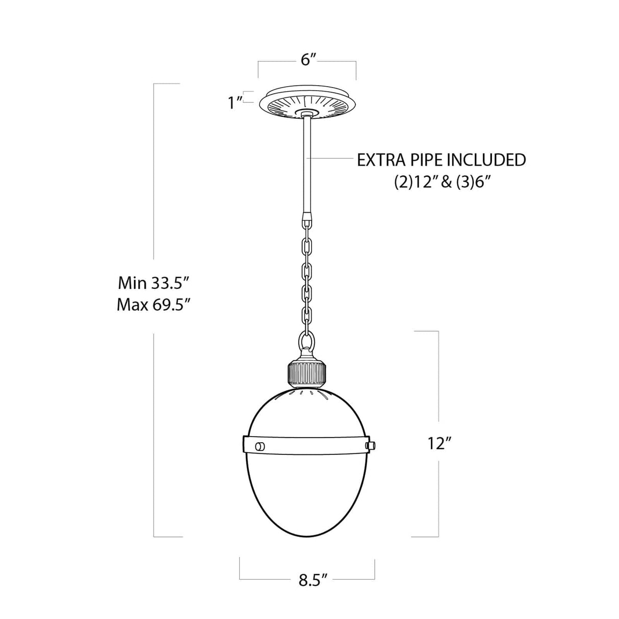 Otis Pendant - Blackened Brass & Natural Brass Pendant Lighting