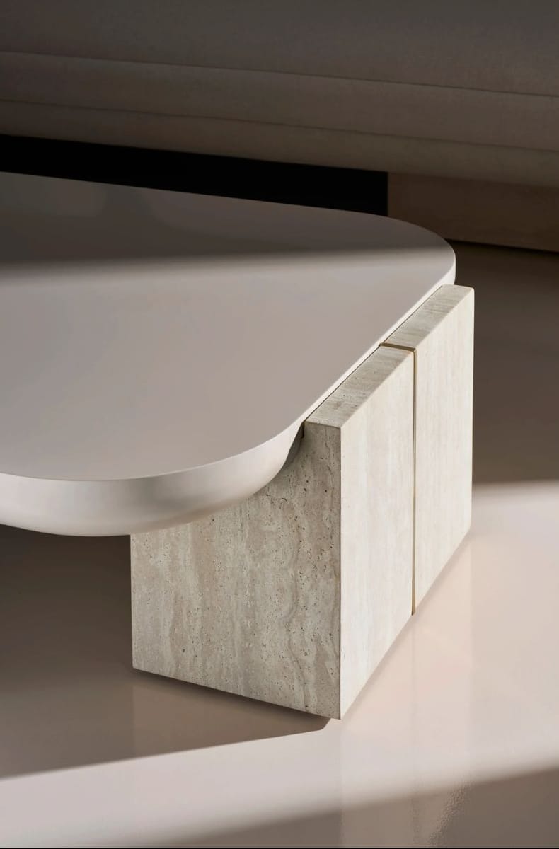 Overlap Rectangular Cocktail Table Coffee Tables