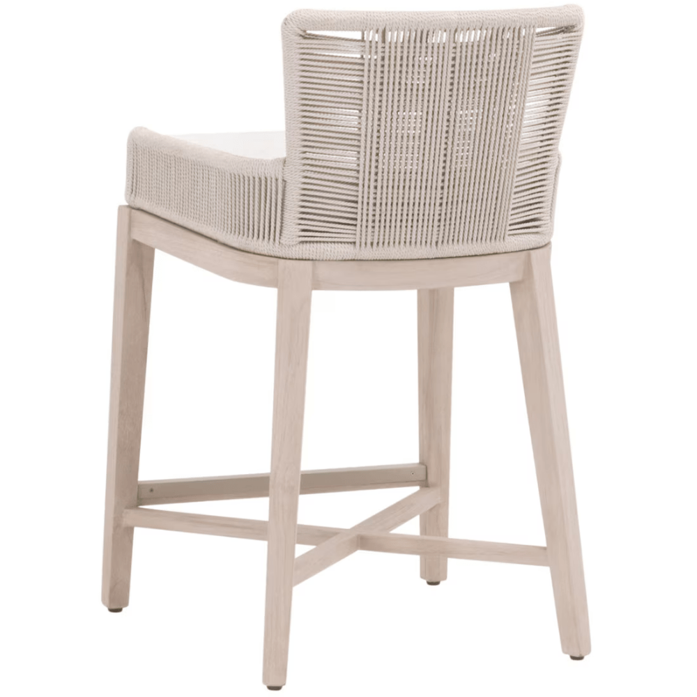 Overlay Outdoor Counter Stool Outdoor Furniture 6859CS.OYS/WHT/W-ET 842279146283