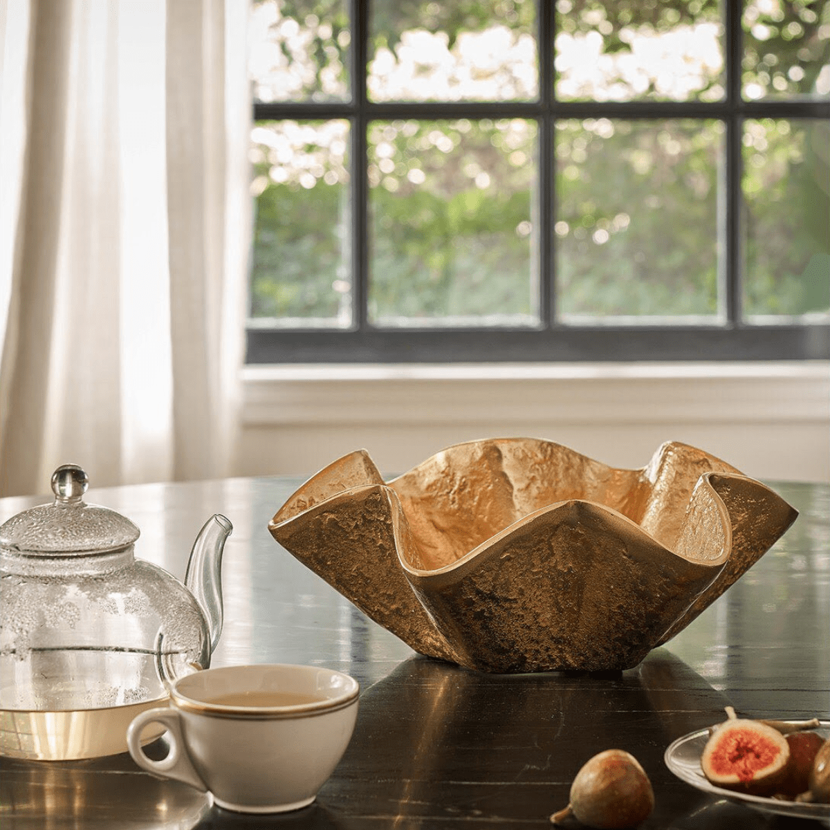 Pedicoat Metal Bowl Decorative Object