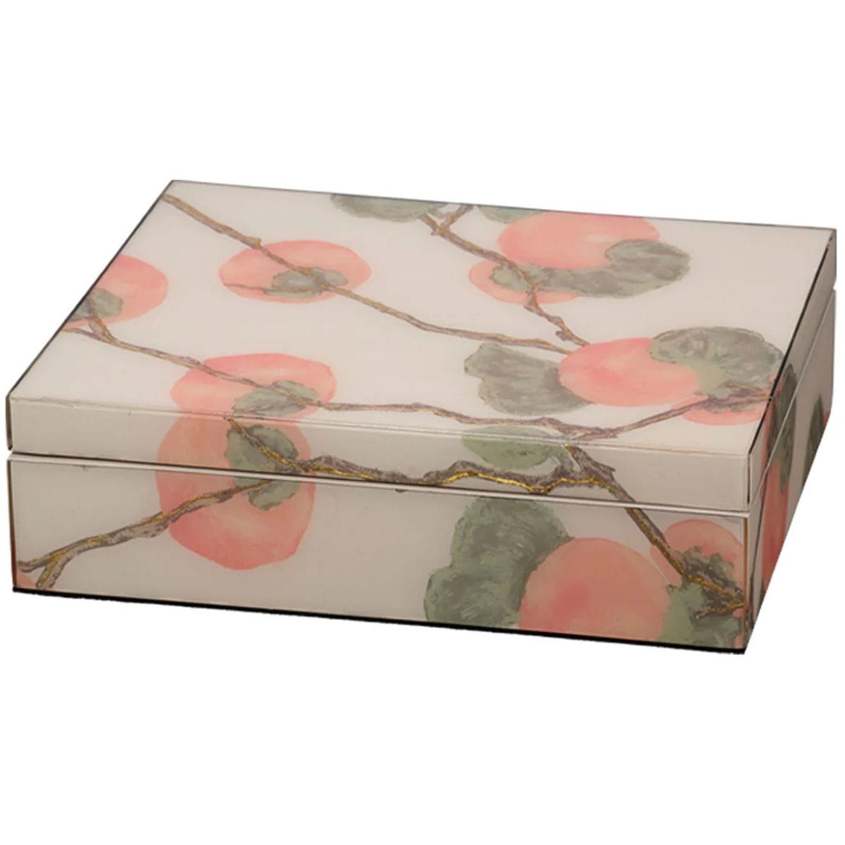 Persimmon Lacquered Box Boxes 7PERM-BXCR 688933041729