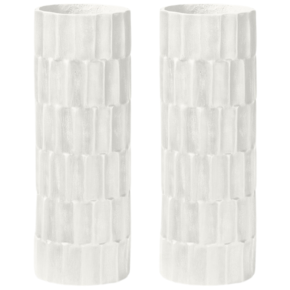 Petros Vase (Set of 2) Vases OBJPETROSVSLGWHM2