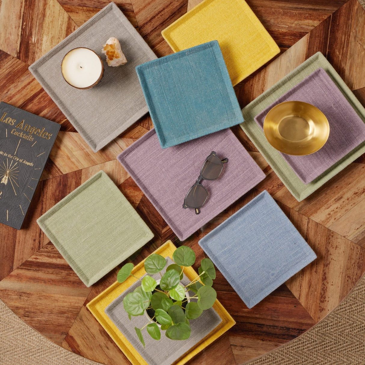 Pigeon & Poodle Dresden Trays (Set of 2) Pillow & Decor