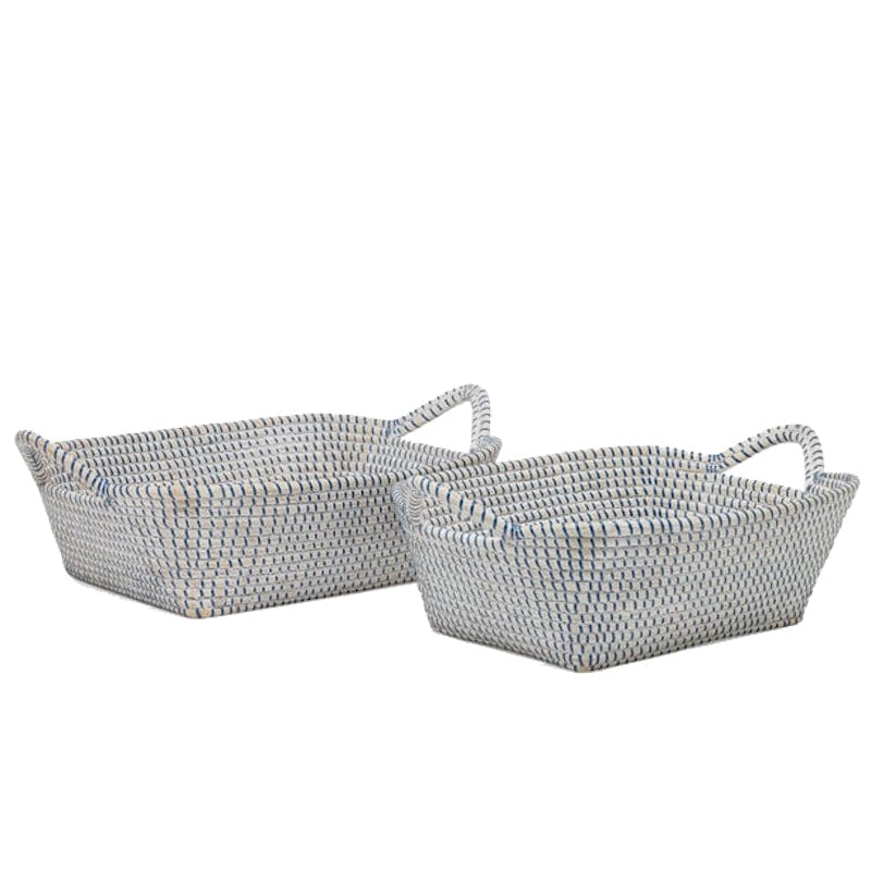 Pigeon & Poodle Roslyn Storage Baskets Set Pillow & Decor
