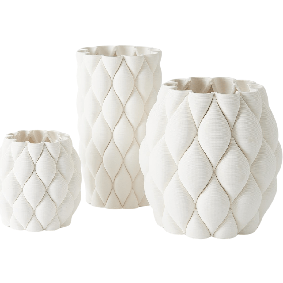 Pillowed Printed Vases Vases
