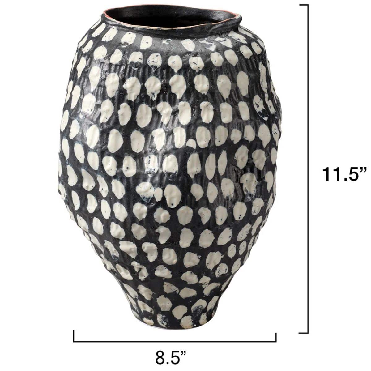 Pinpoint Vase Vases + Urns 7PINP-VABK