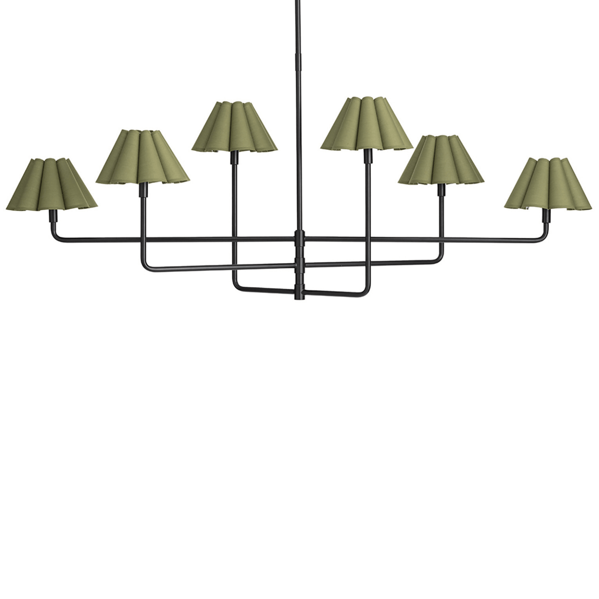 Polly Metal Chandelier 16-1454BB-GRN