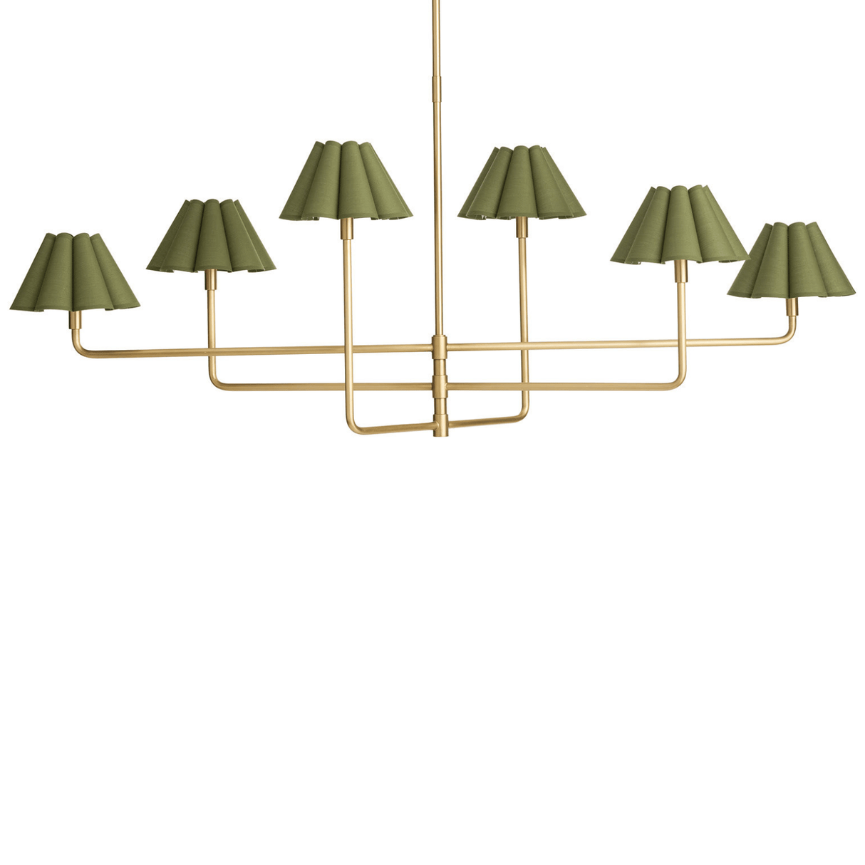 Polly Metal Chandelier 16-1454NB-GRN