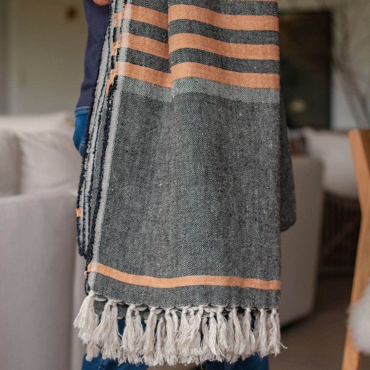 Pom Pom at Home Bruno Oversized Throw Throws pom-pom-T-6200-CH-69 810084604076