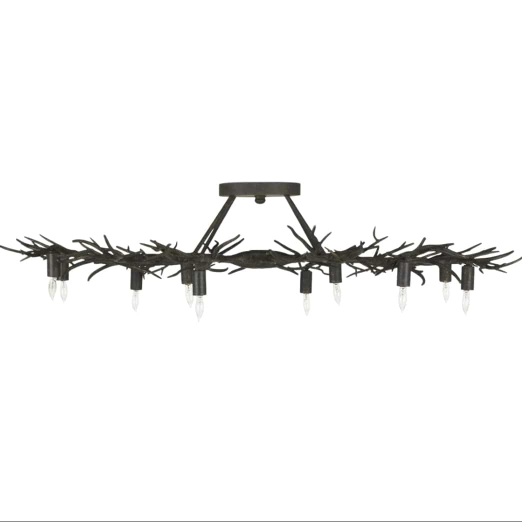 Rainforest Bronze Semi-Flush Mount Flush Mounts 9000-0981 00633306048669