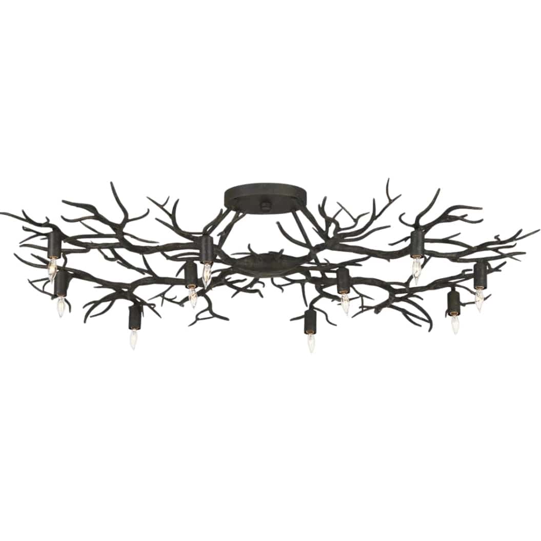 Rainforest Bronze Semi-Flush Mount Flush Mounts 9000-0981 00633306048669