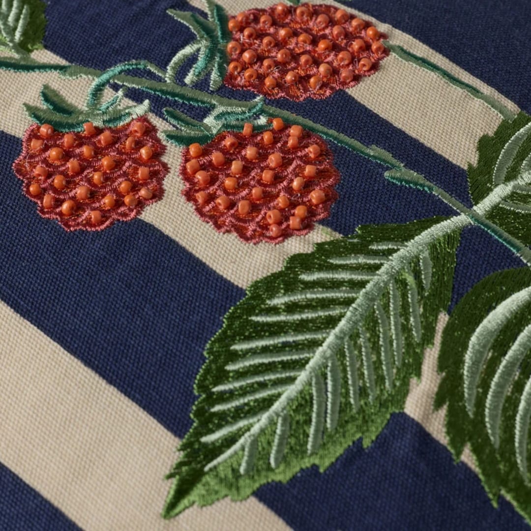 Raspberries Pillow Throw Pillows