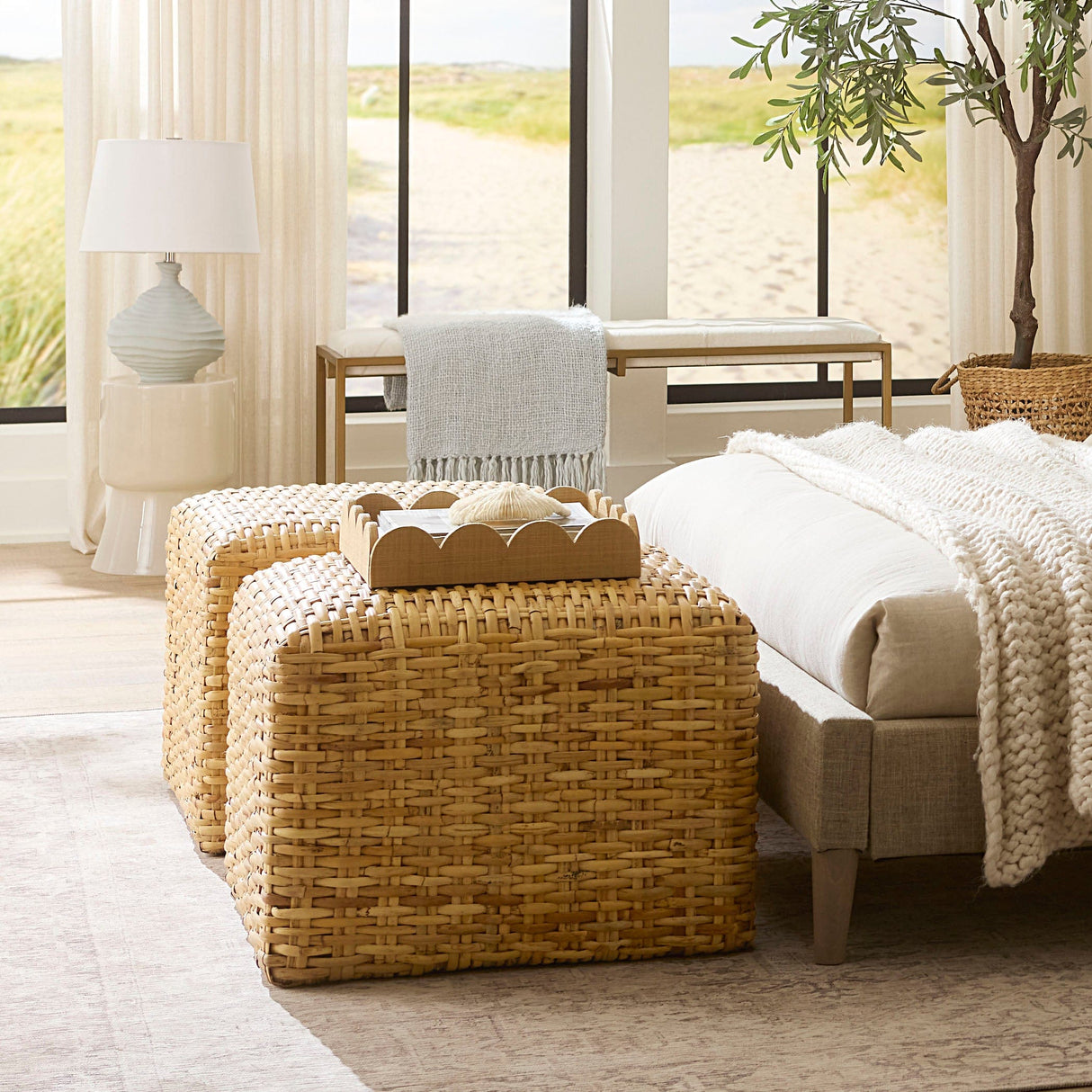 Rattan Ottoman Ottoman 20RATT-LGNA 688933033984