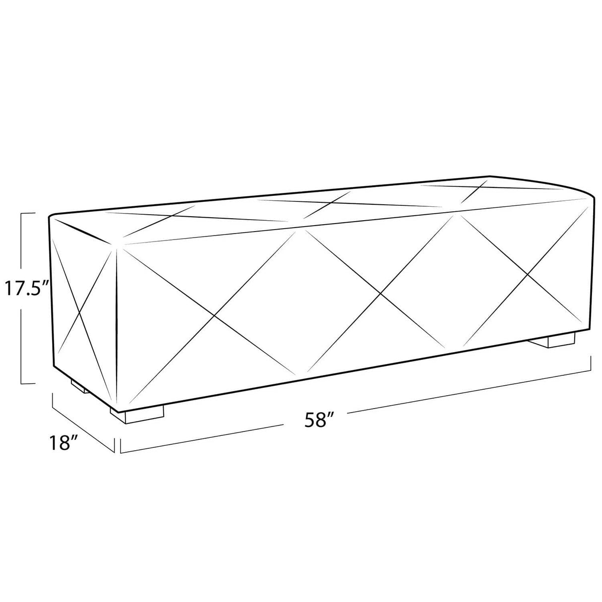 Regina Andrew Brooks Hair on Hide Bench Benches regina-andrew-32-1182
