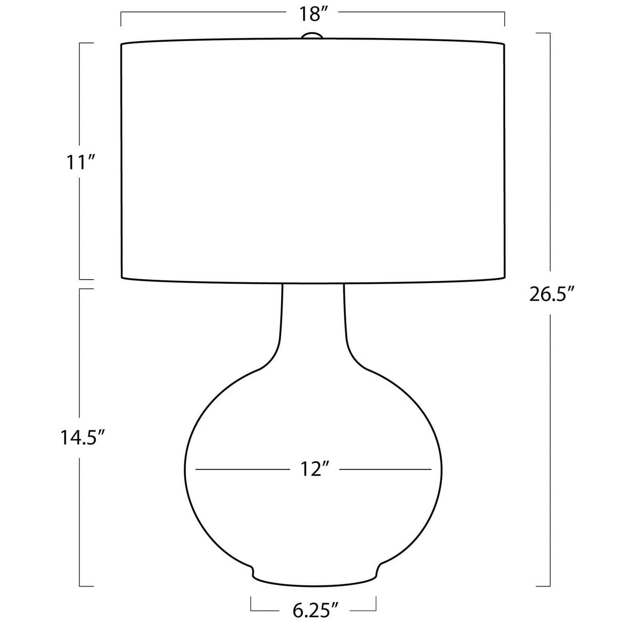 Regina Andrew Clemente Ceramic Table Lamp Wall Sconces regina-andrew-13-1552WT