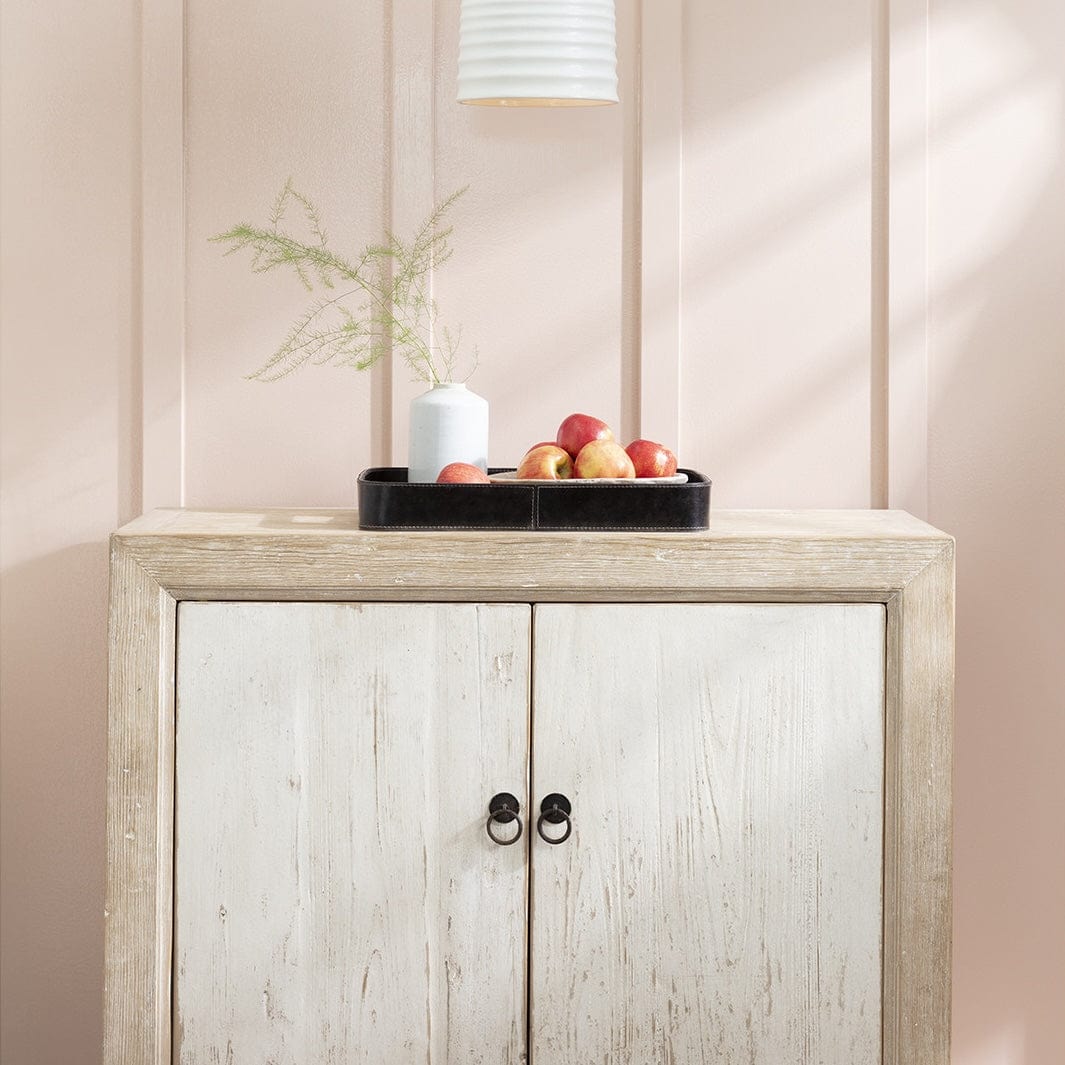 Regina Andrew Derby Rectangle Leather Tray Set Pillow & Decor