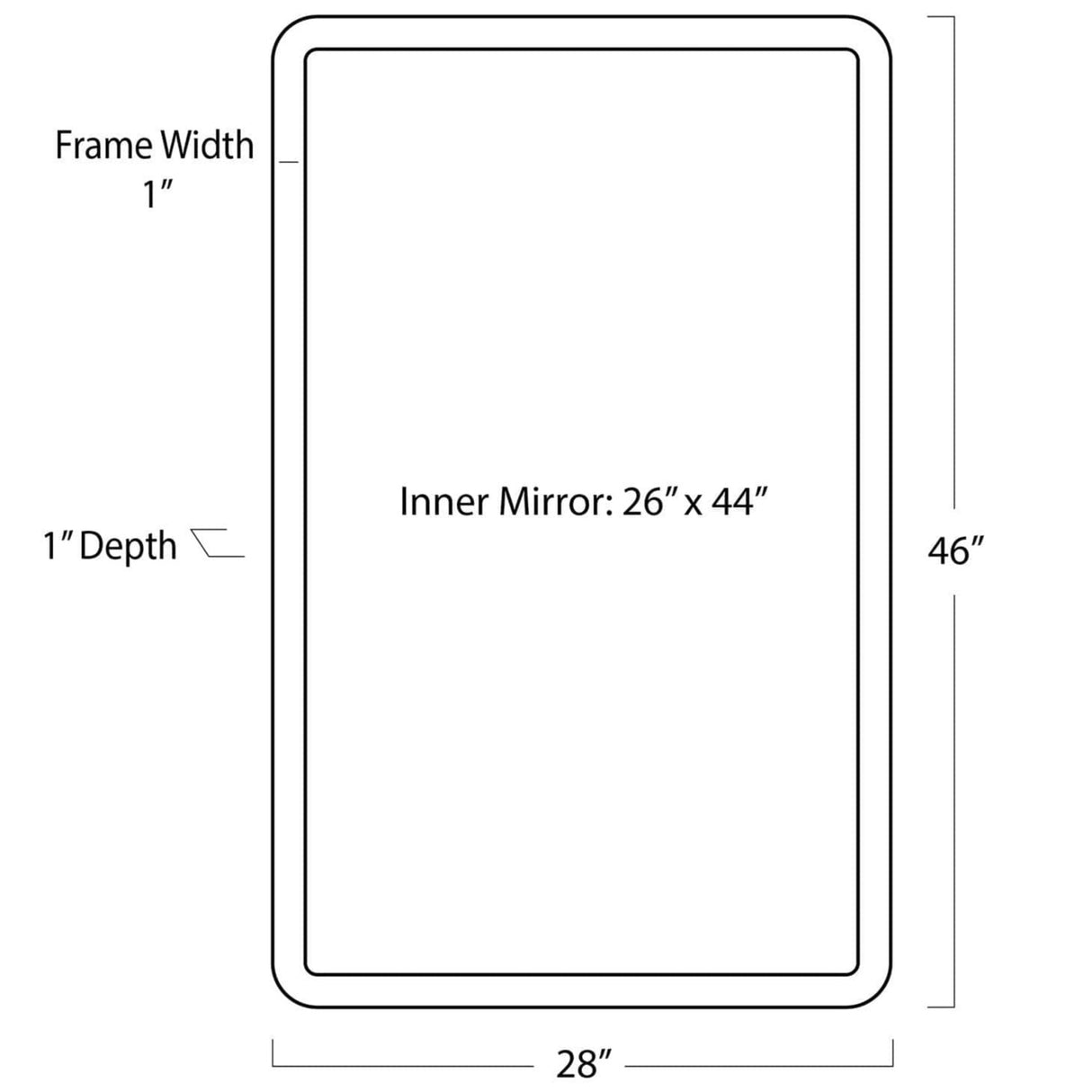 Regina Andrew Knox Rectangle Mirror Mirrors regina-andrew-21-1147BLK