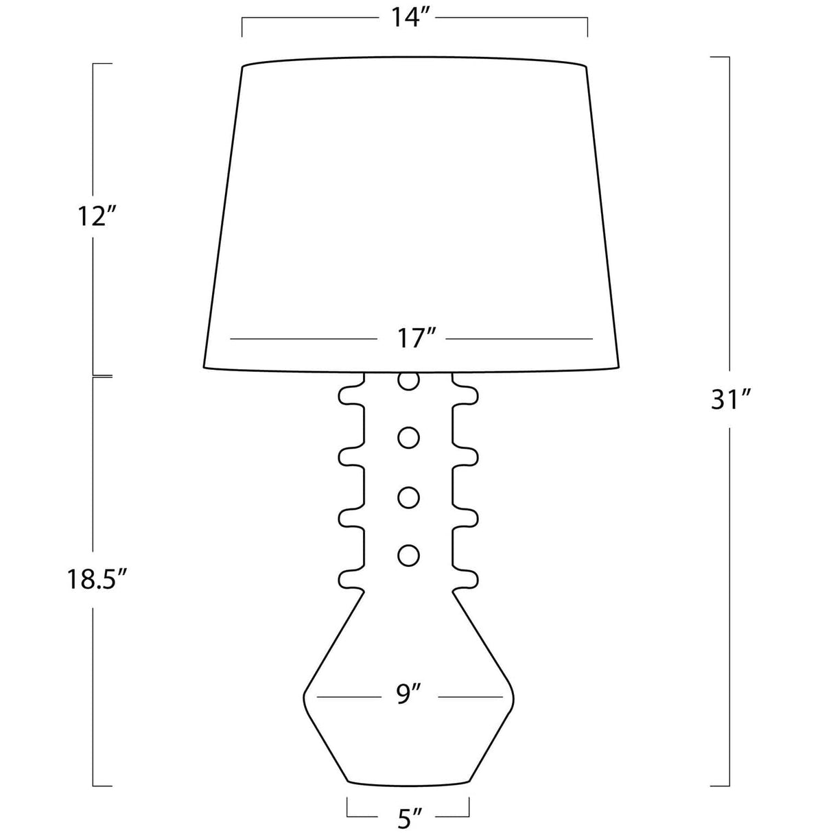 Regina Andrew Norway Ceramic Table Lamp Table Lamps regina-andrew-13-1620WT