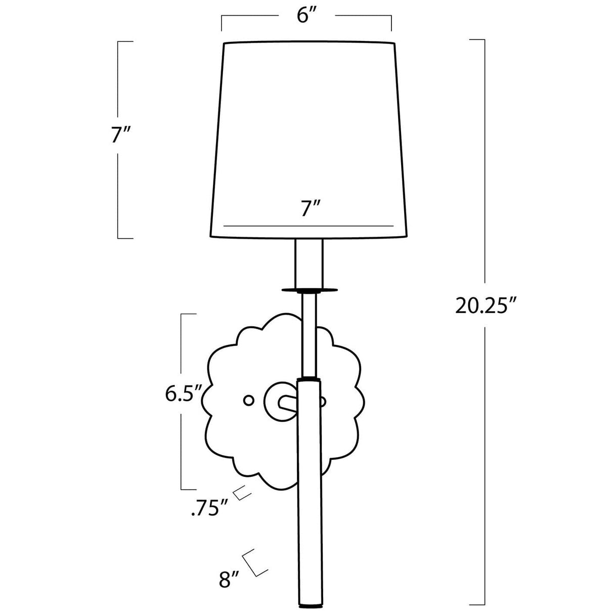 Regina Andrew Southern Living Daisy Sconce Wall Sconces regina-andrew-15-1226