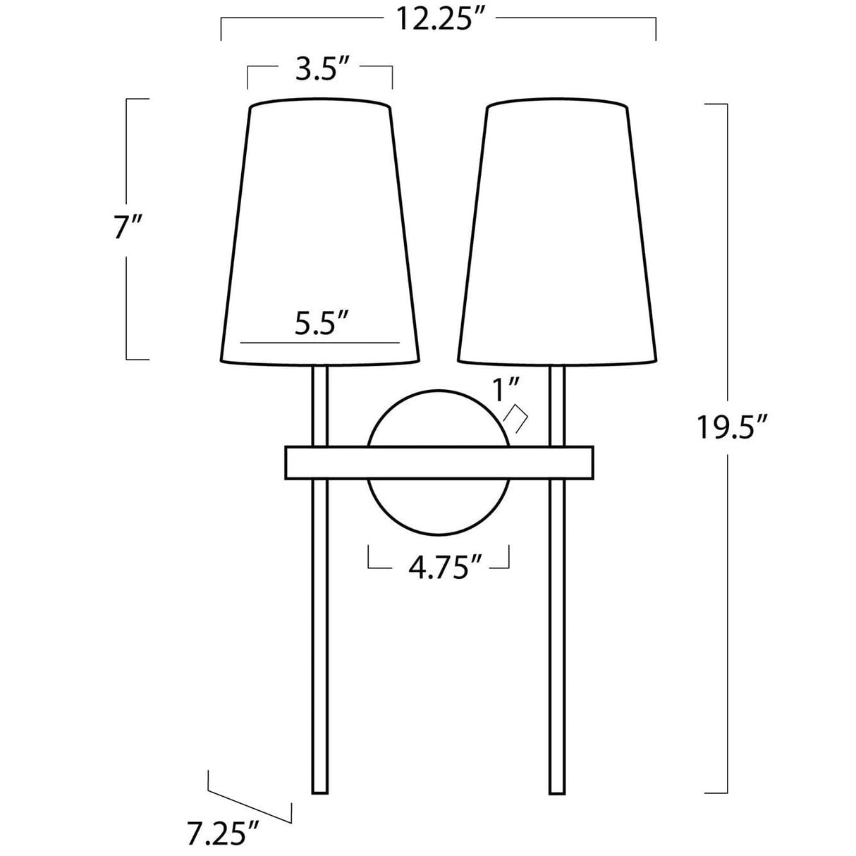 Regina Andrew Southern Living Toni Sconce Double Wall Sconces regina-andrew-15-1211