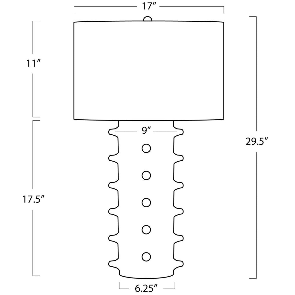 Regina Andrew Spruce Ceramic Table Lamp Table Lamps regina-andrew-13-1621BLK