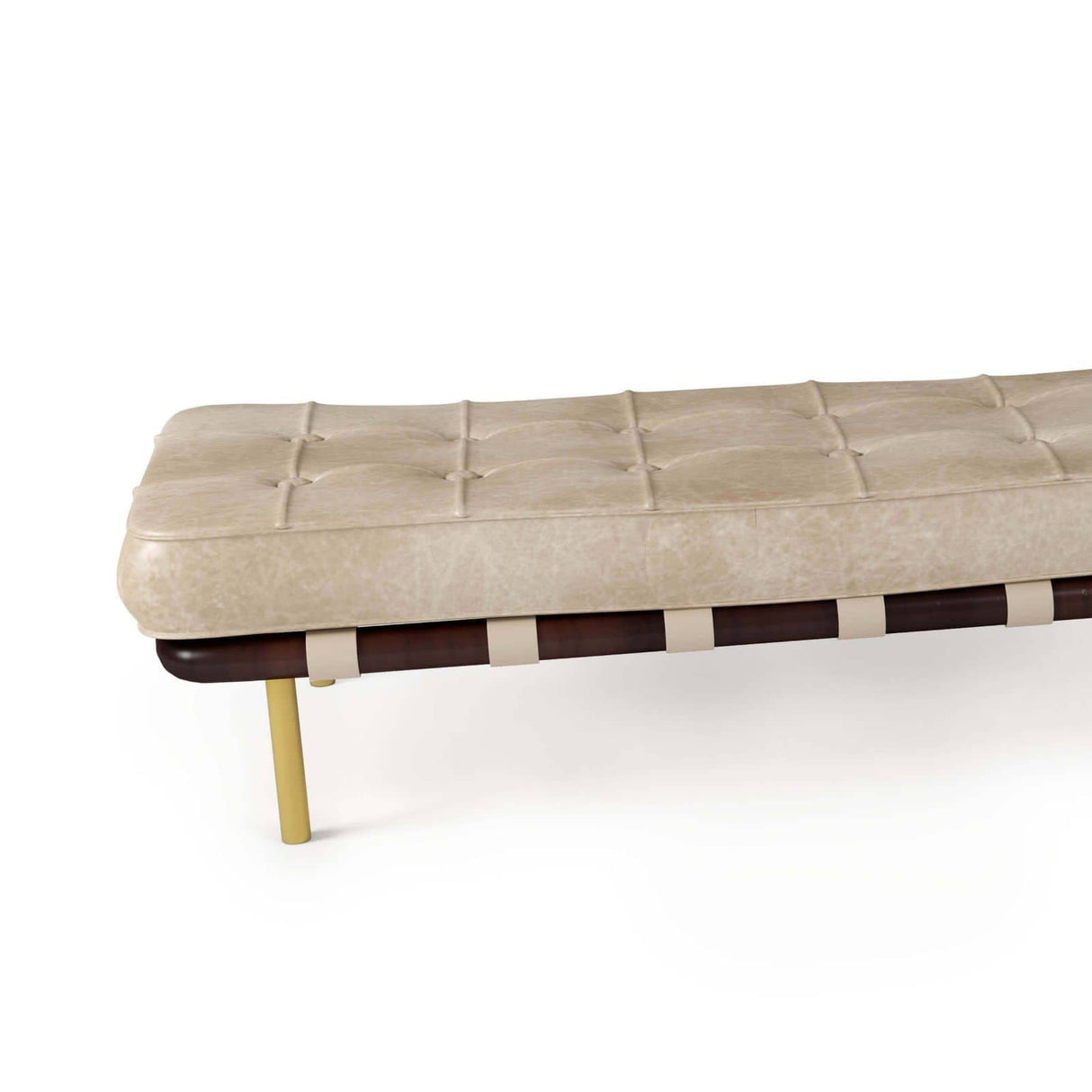 Regina Andrew Tufted Gallery Bench - Cappuccino Furniture regina-andrew-32-1007WT 844717095627