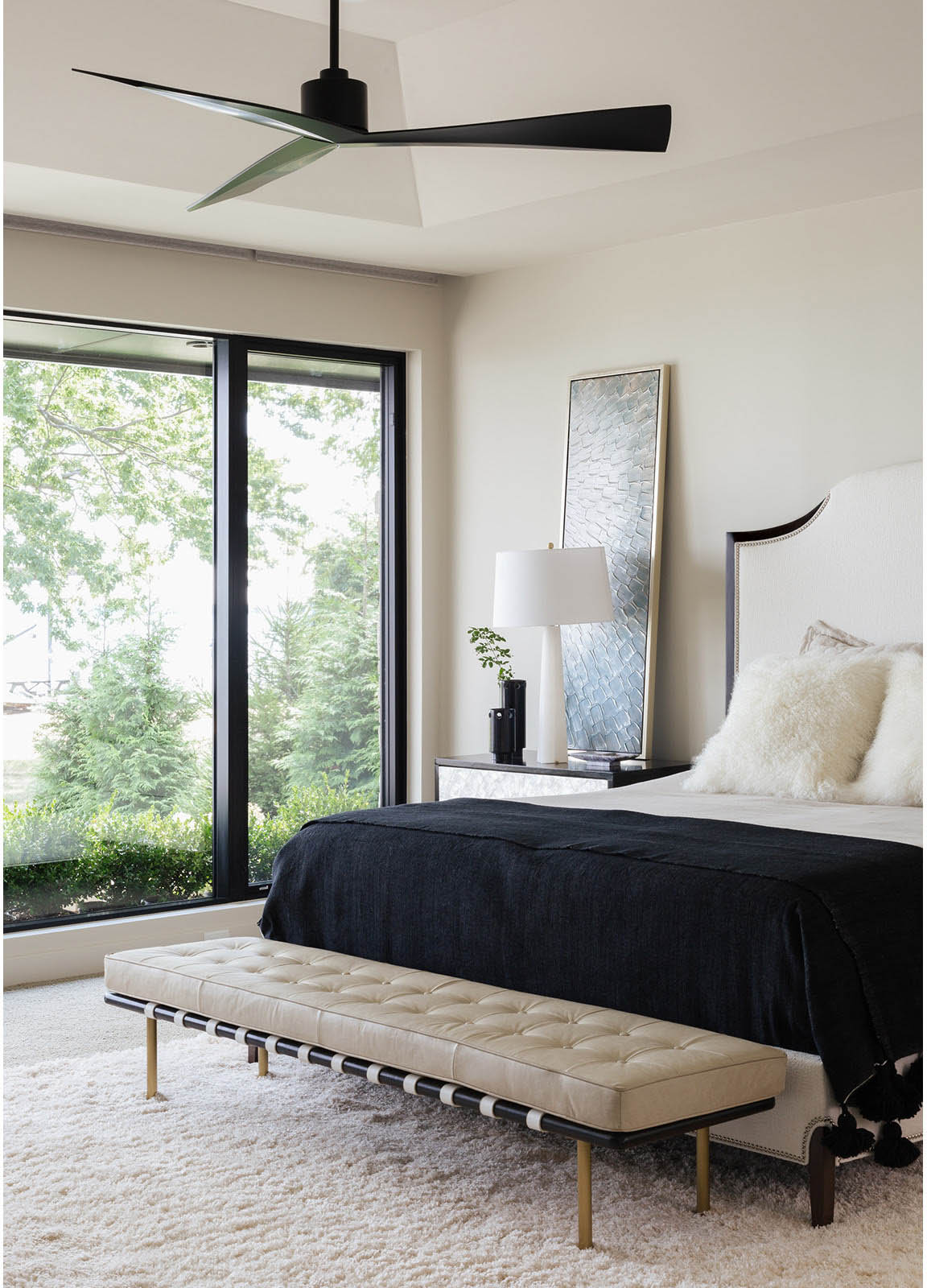 Regina Andrew Tufted Gallery Bench - Cappuccino Furniture regina-andrew-32-1007WT 844717095627