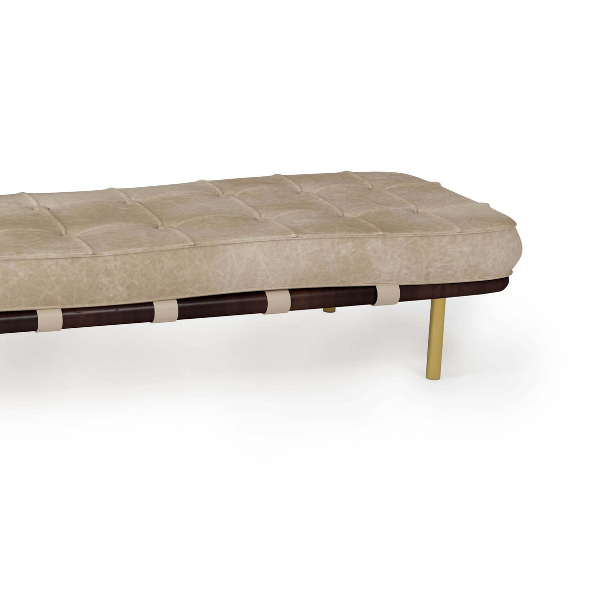 Regina Andrew Tufted Gallery Bench - Cappuccino Furniture regina-andrew-32-1007WT 844717095627