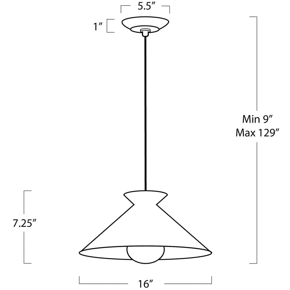 Regina Andrew Viggo Pendant Cone Pendant