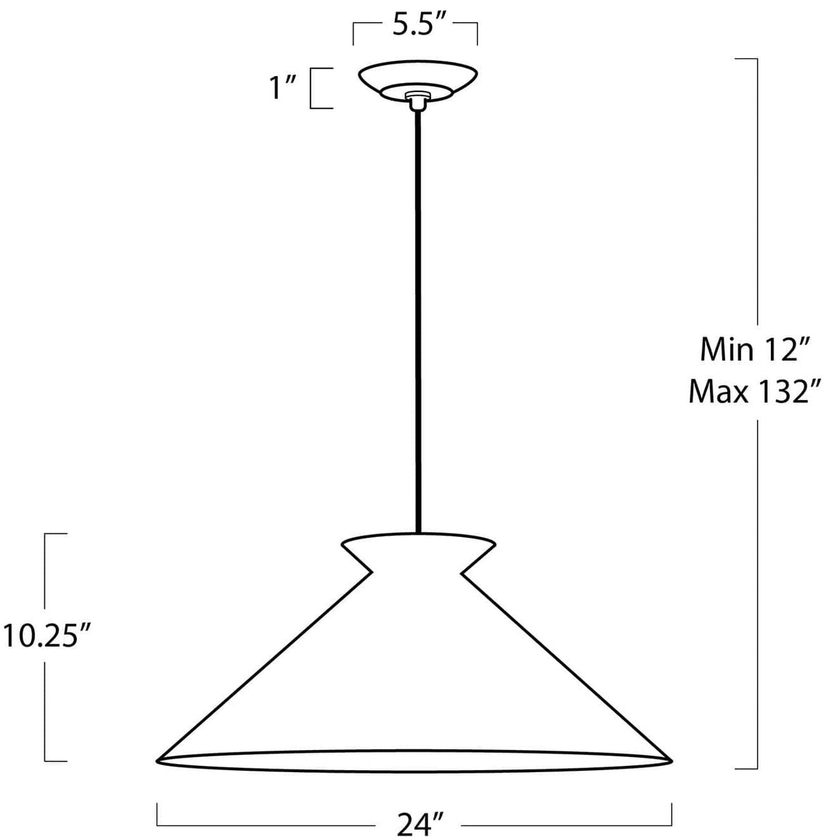Regina Andrew Viggo Pendant Cone Pendant