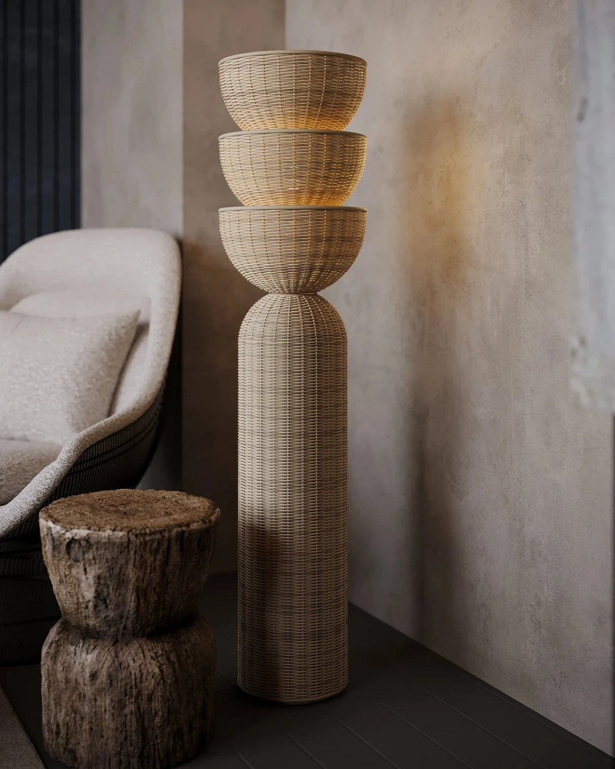 Rian Floor Lamp Floor Lamp PFL1055-PBR 197292115663