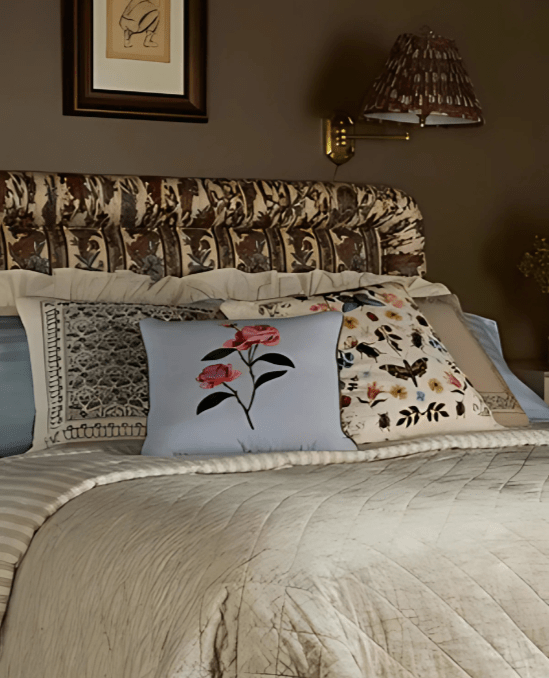 Rifle Paper Co. × Loloi Blue/Multi Pillow Pillow