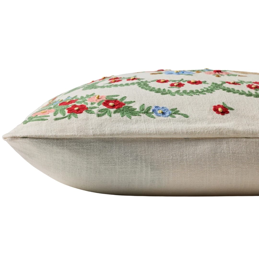 Rosette Vase Pillow Throw Pillows