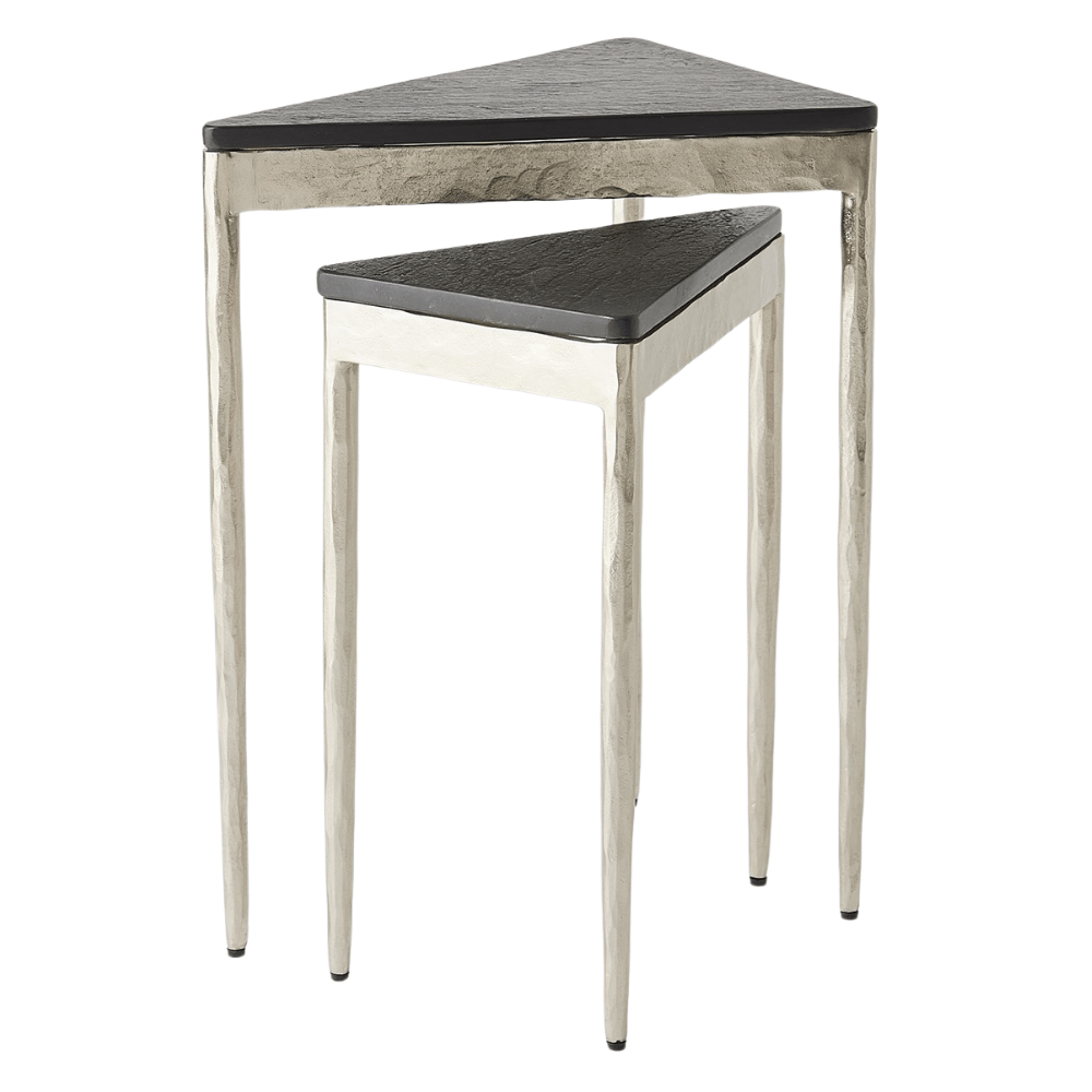 S/2 Triangular Nesting Tables (Set of 2) Accent Table