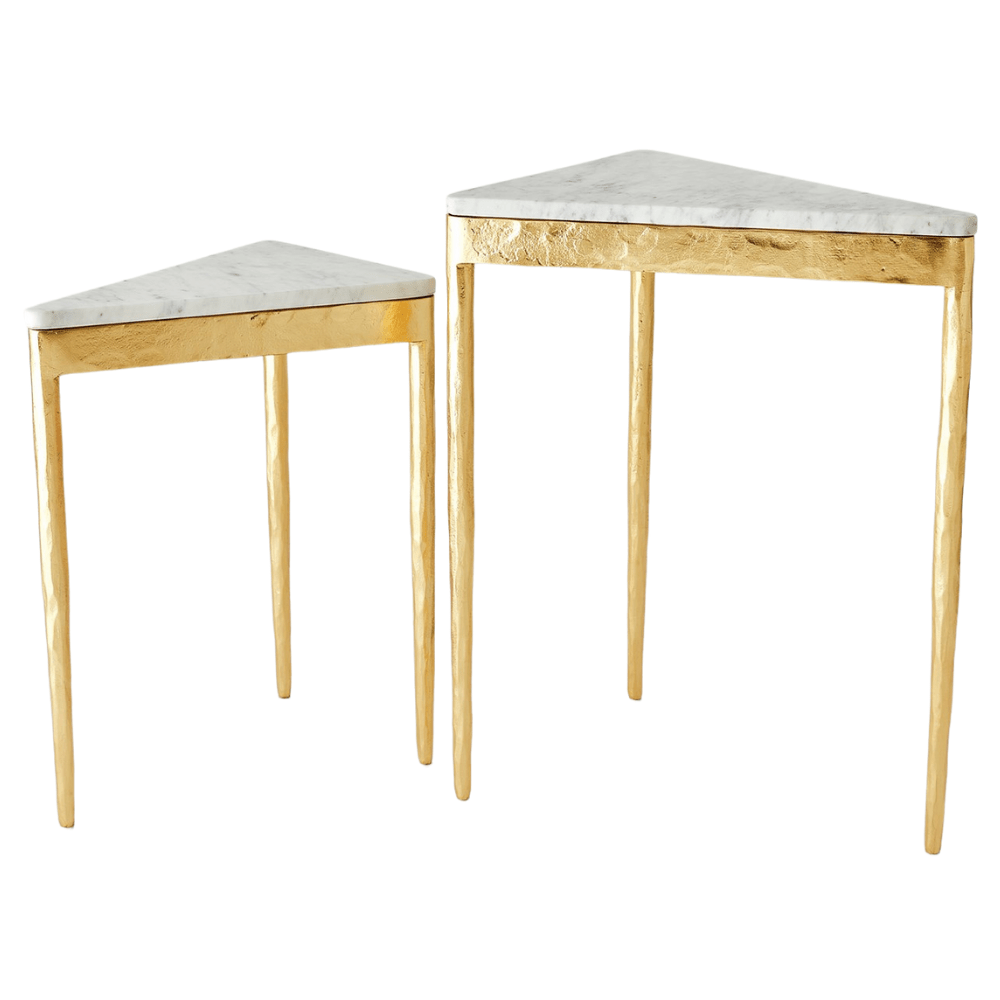 S/2 Triangular Nesting Tables (Set of 2) Accent Table