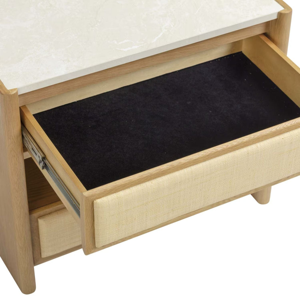 Sage Natural Oak 2-Drawer Nightstand Nightstands + Bedside Tables TOV-B69352