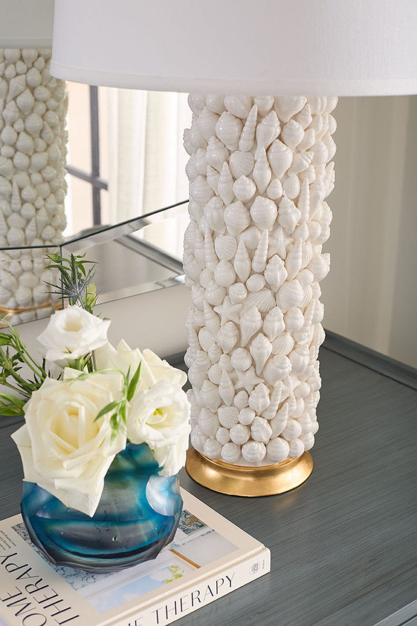 Sanibel Lamp Table + Desk Lamps