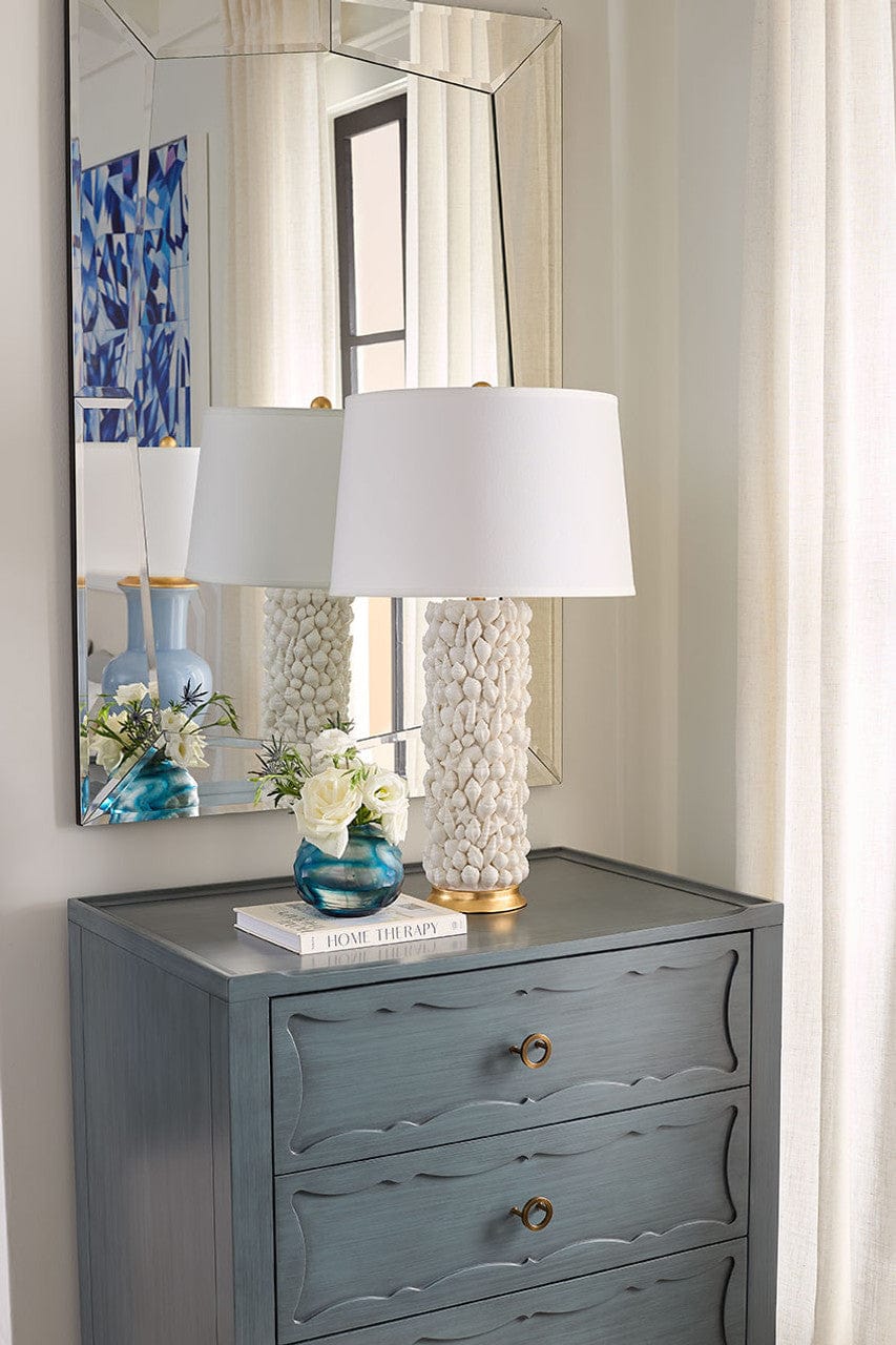 Sanibel Lamp Table + Desk Lamps