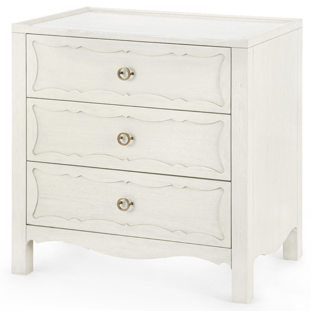 Sara 3-Drawer End Table Nightstands + Bedside Tables