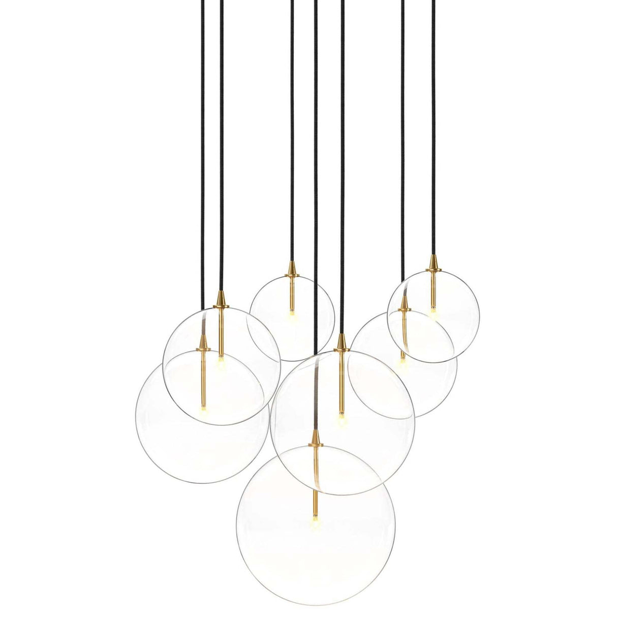 Schwung Cluster 7 MIX Chandelier Chandeliers