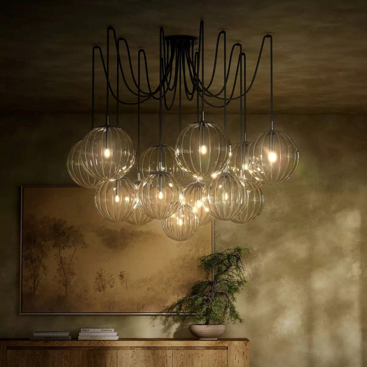 Schwung Spider Chandelier Chandeliers