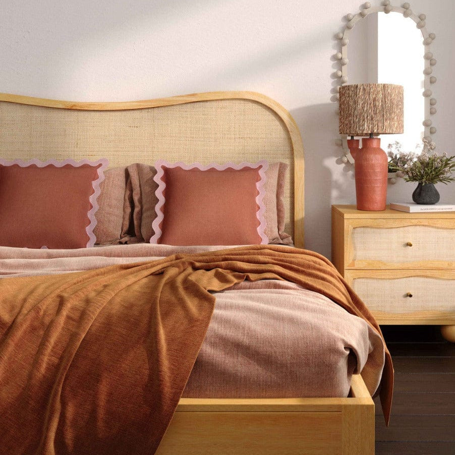 Seabrook Natural Wood & Rattan Bed Beds & Bed Frames