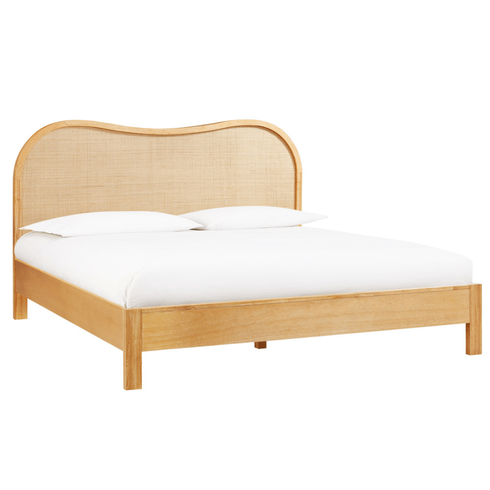 Seabrook Natural Wood & Rattan Bed Beds & Bed Frames