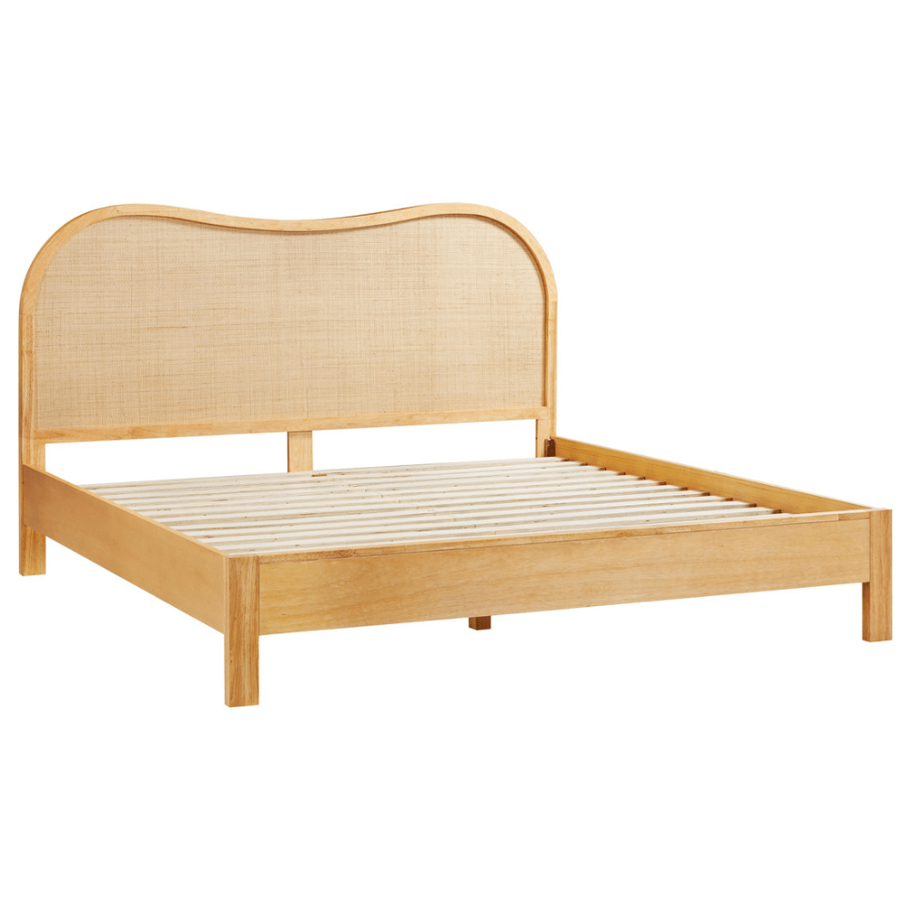 Seabrook Natural Wood & Rattan Bed Beds & Bed Frames