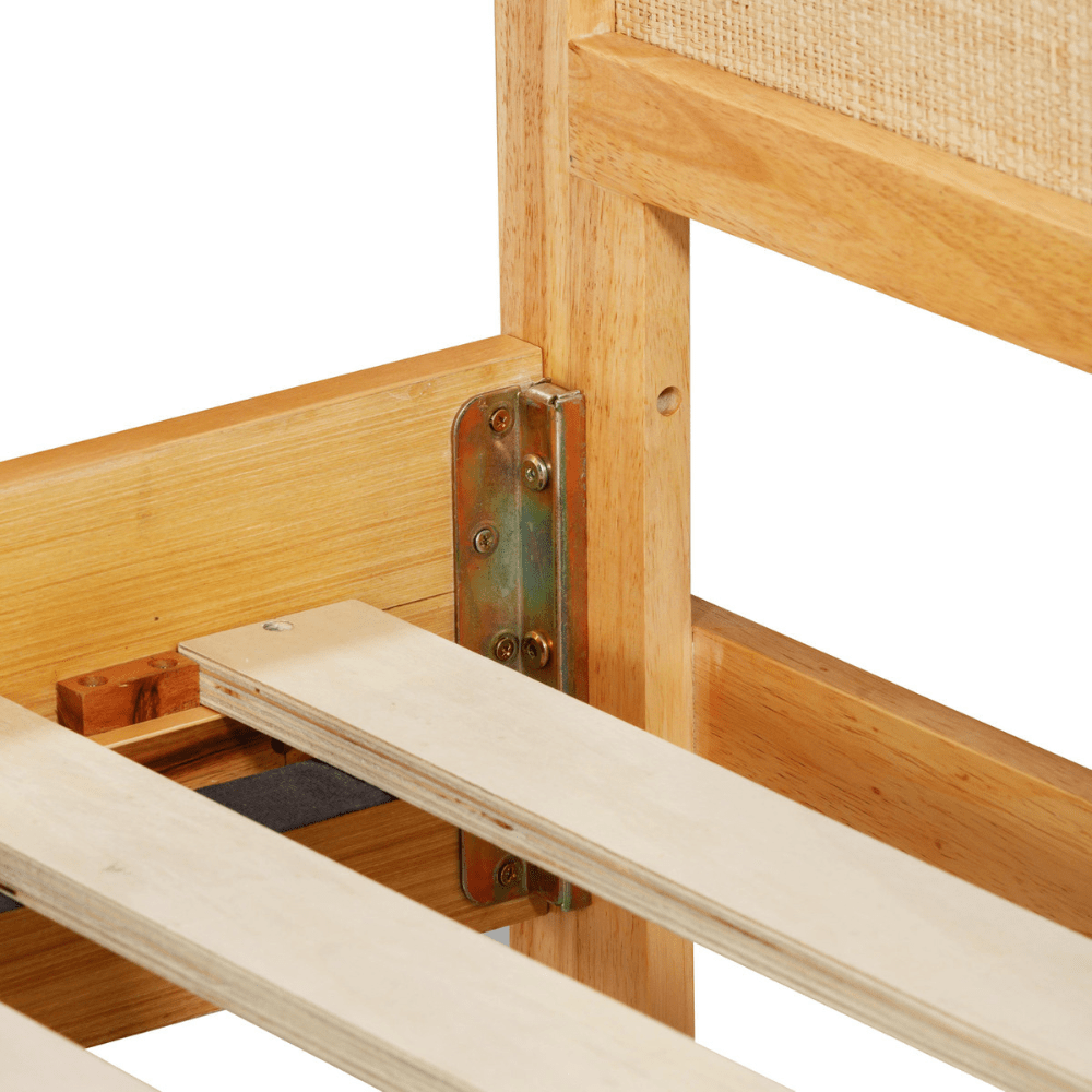 Seabrook Natural Wood & Rattan Bed Beds & Bed Frames