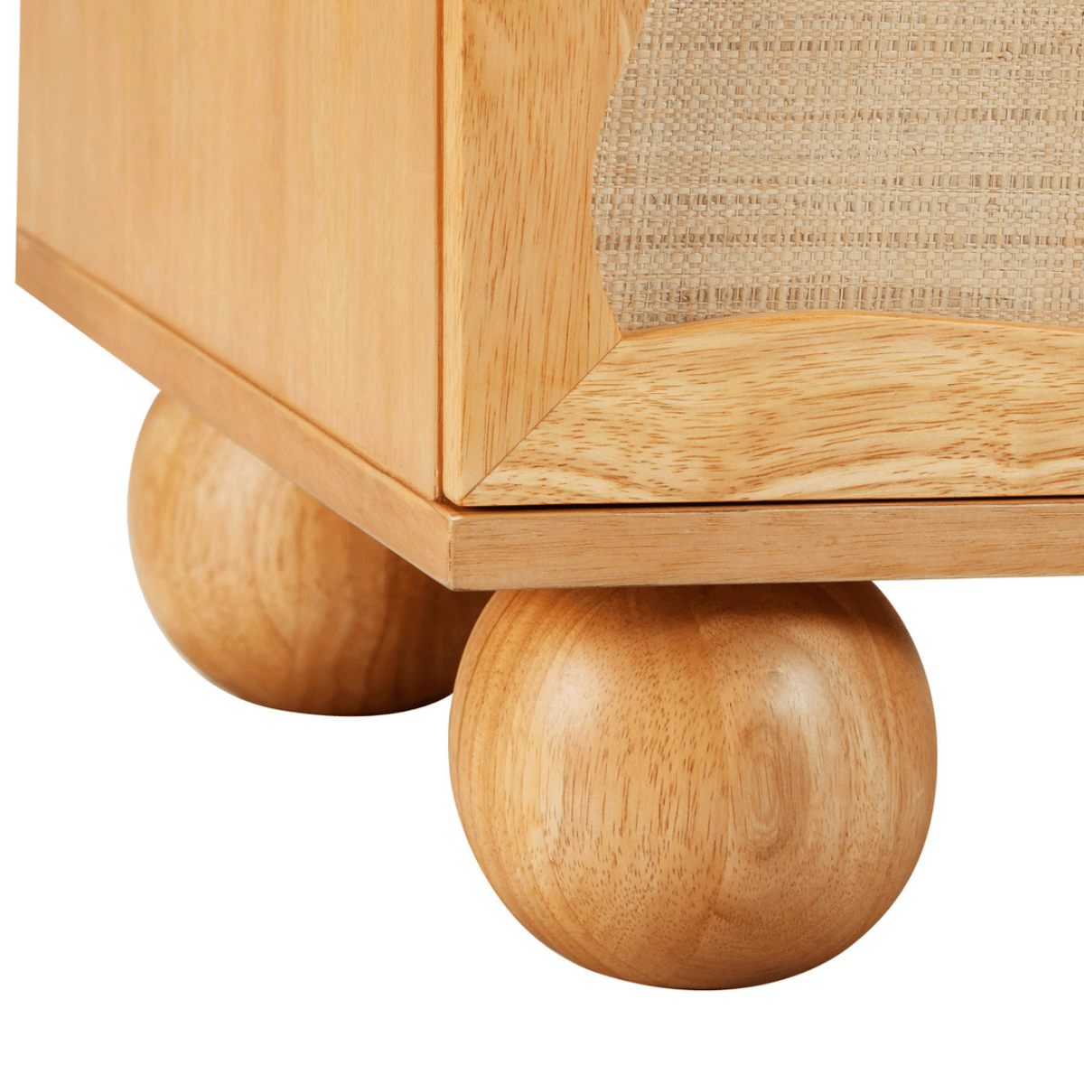 Seabrook Natural Wood & Rattan Wavy Dresser Dressers TOV-B54345