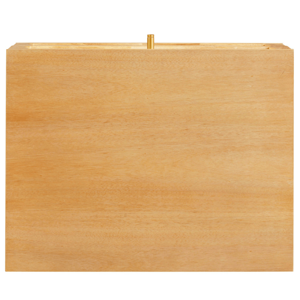 Seabrook Natural Wood & Rattan Wavy Nightstand Nightstands TOV-B54344